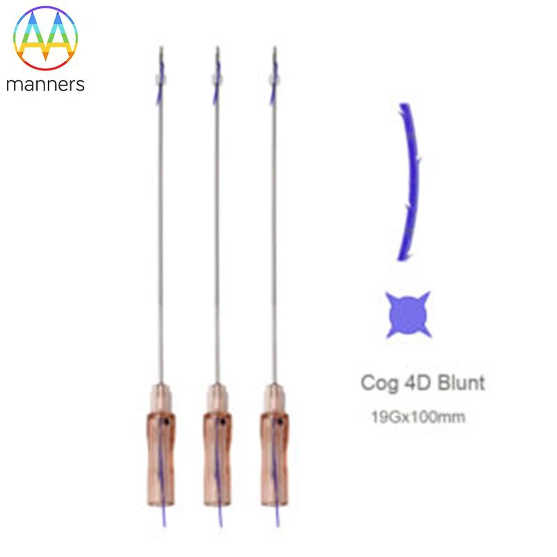 फेस लिफ्ट पीडीओ लाइन लिफ्ट कोरियाई पीडीओ ब्लंट 4 डी कॉग 19Gx100mm पीडीओ लाइन