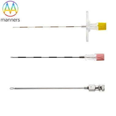 डिस्पोजेबल Tuohy 18G * 90mm एपिड्यूरल सुई