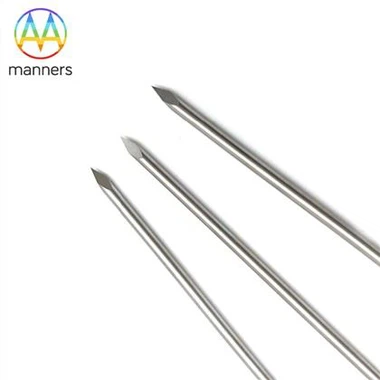 स्टेनलेस स्टील ठोस तीन बेवल अंत सुई