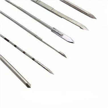 ट्रोकार प्वाइंट के साथ स्टेनलेस स्टील ट्रोकार सुई