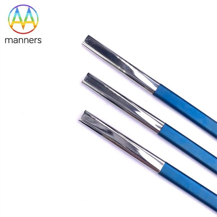 Stainless Steel Blue Plating Drinking Straw