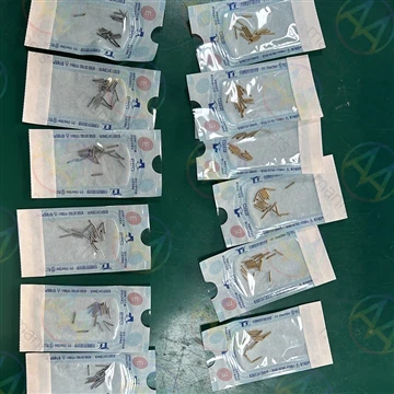 इज़राइल ग्राहक की 260 पीसी कस्टम गोल्ड-प्लेटेड लैंसेट प्वाइंट सुई का उत्पादन ...